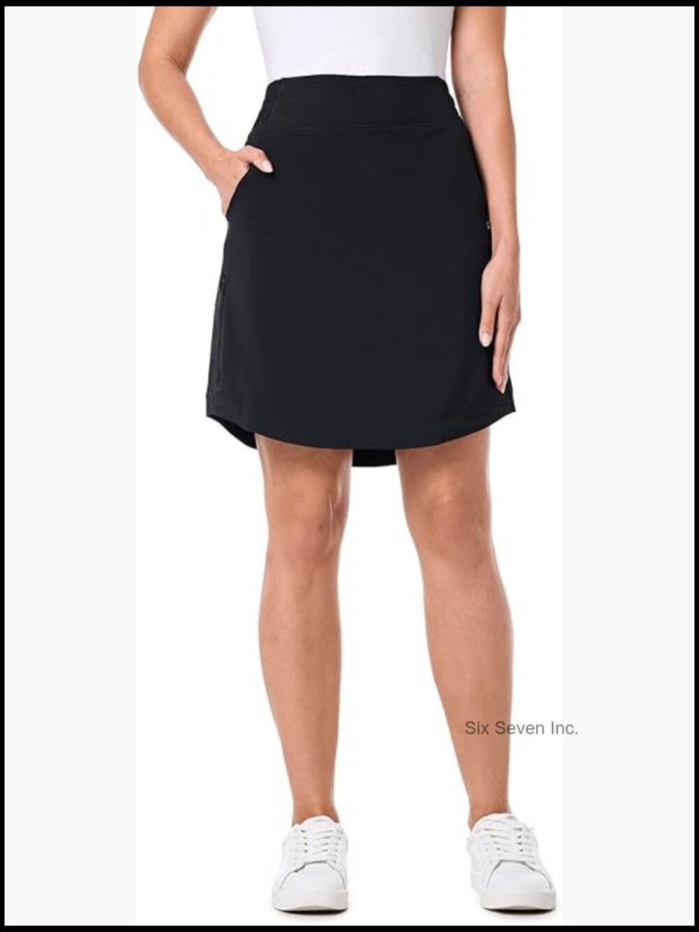 UPF 50+ Sun Protection Quick-Dry Skort with RFID-Blocking Pocket